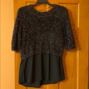 Sparkly black fancy shirt